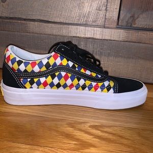 Colorful checkered Vans